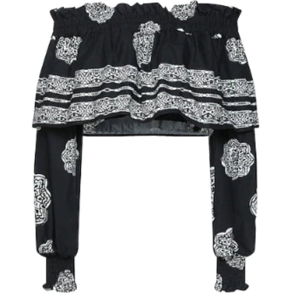 Tensione In long sleeve crop Top Black M